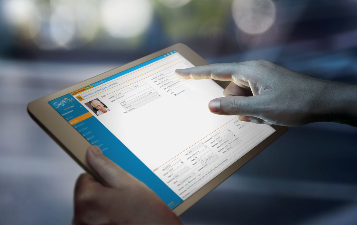 SwyftOps mobile app client record for health care agencies
